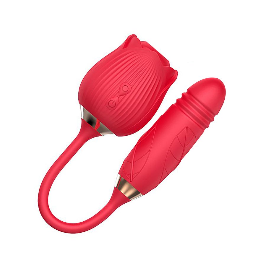 Sophie Vibrador en forma de rosa con 7 modos de vibración, ida y vuelta y pulsación