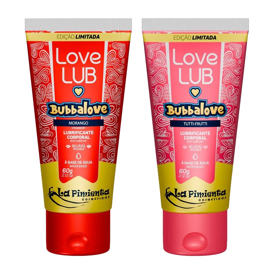 Kit Promocional con Love Lub Bubbalove Fresa y Tutti-Fruti