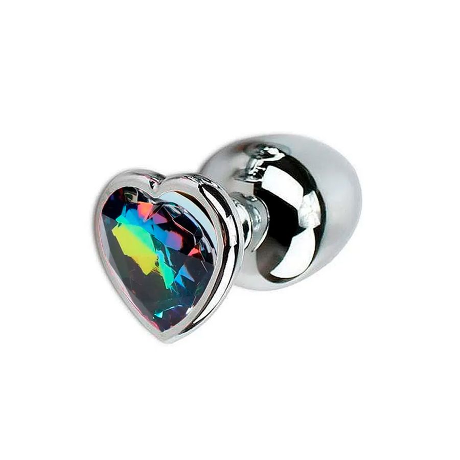 Plug Anal Cónico con Forma de Corazón Cristal