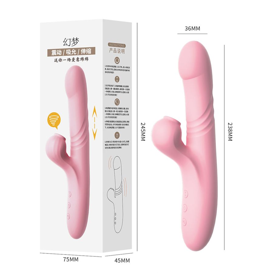Vibrador de punto G y clítoris Lilo con 10 modos de vibración y pulsación