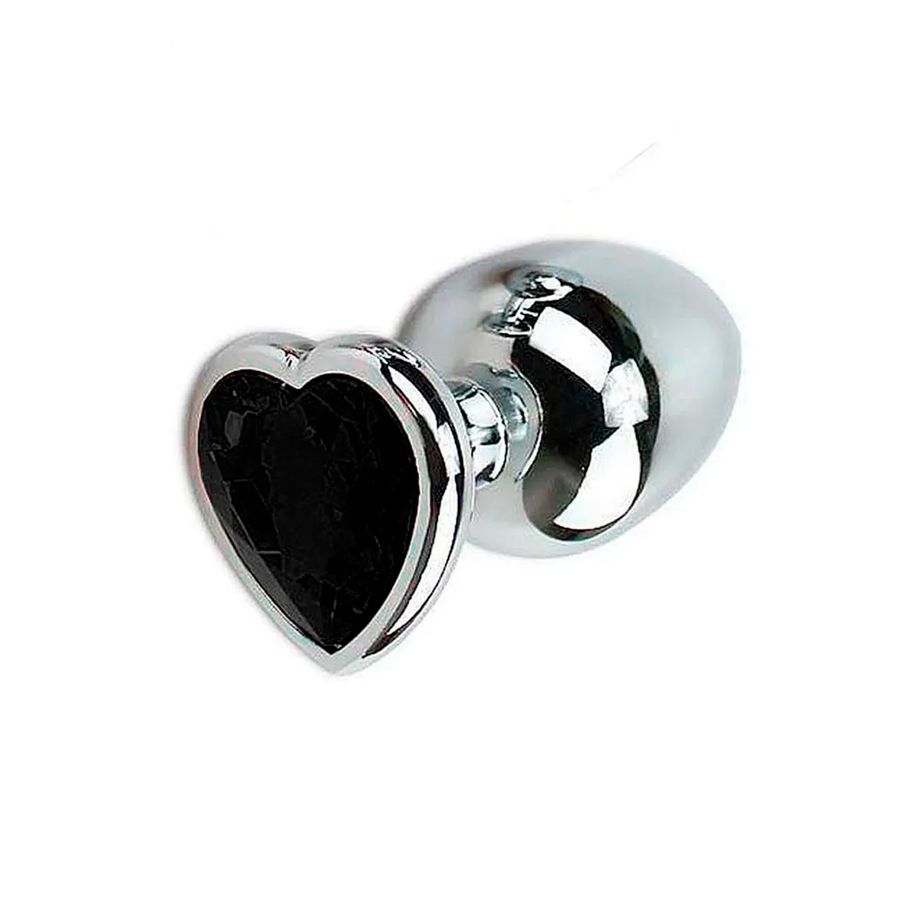 Plug Anal Cónico con Forma de Corazón Cristal