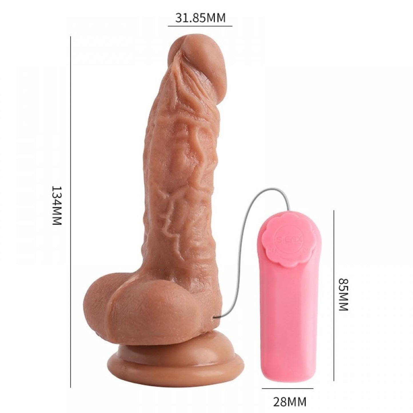 Vibrador de pene realista con vibración multivelocidad - Vibe Toys