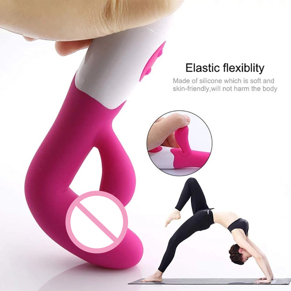 Vibrador de Punto G con Estimulador de Clítoris con 10 Modos de Vibración