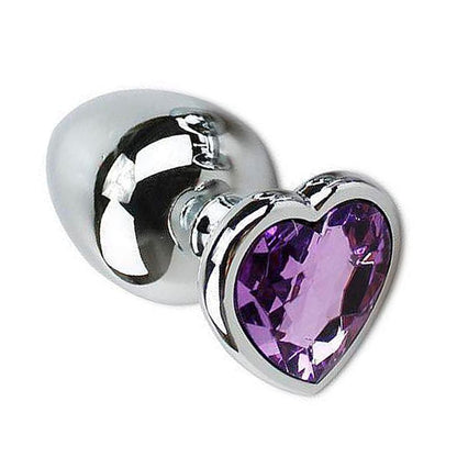 Plug Anal Cónico con Forma de Corazón Cristal