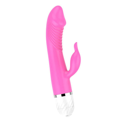 Vibrador Femenino con Estimulador de Clítoris y 12 Modos de Vibración