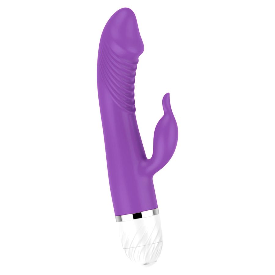 Vibrador Femenino con Estimulador de Clítoris y 12 Modos de Vibración