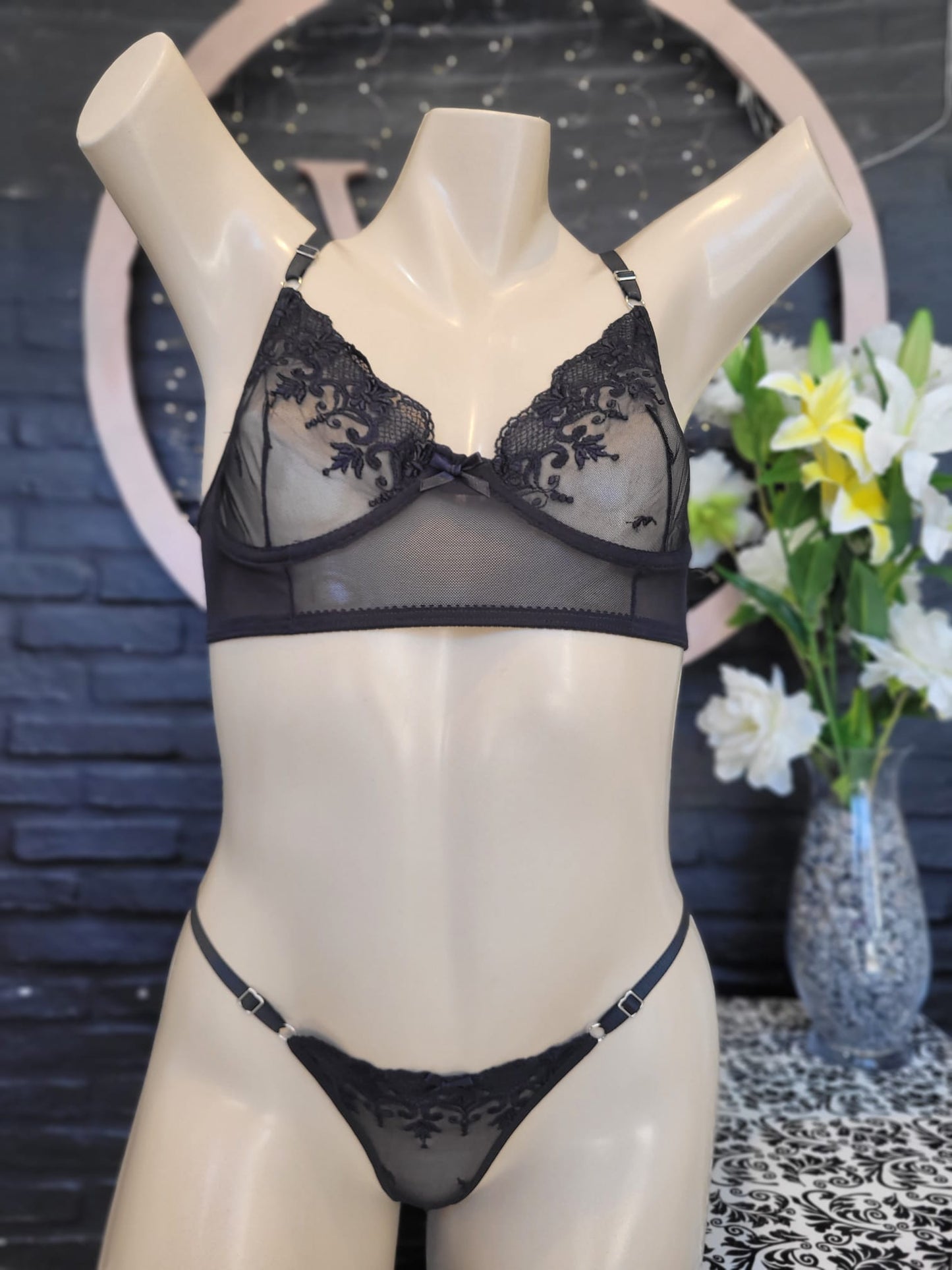 Conjunto Federica negro