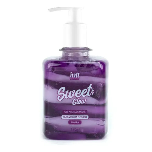 Crema en gel hidratante Sweet Glow con aroma a mora para la zona inguinal, 240 ml - Intt Cosmetics