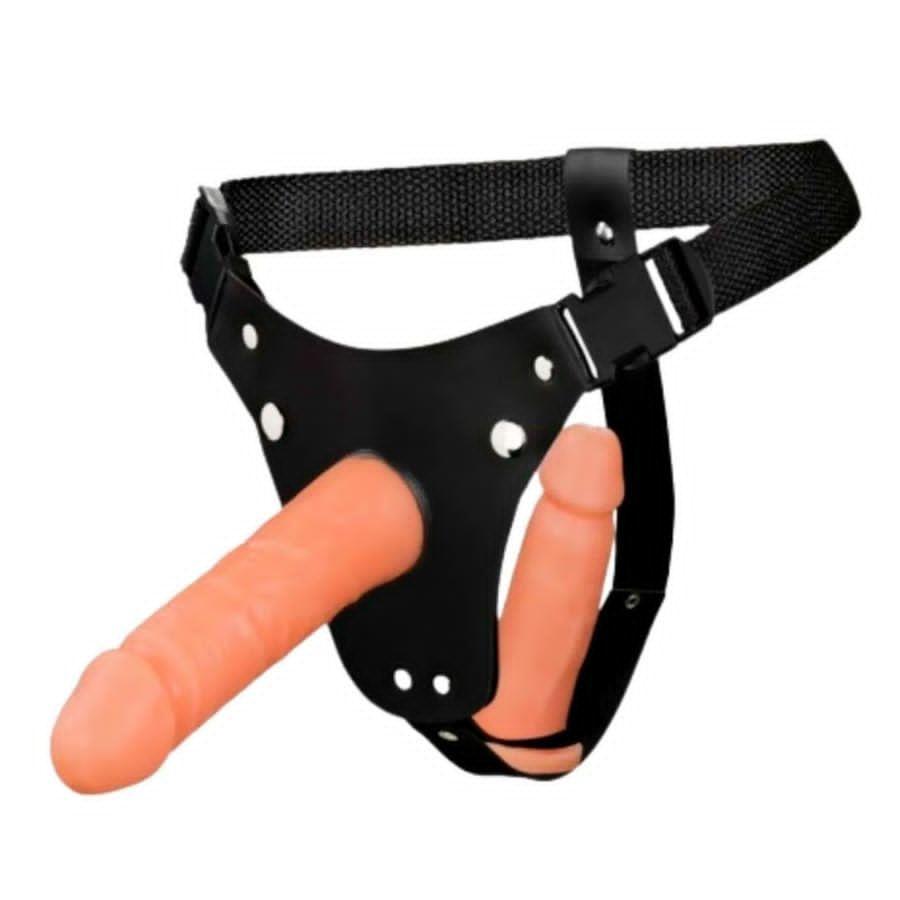 Arnes con 2 dildos