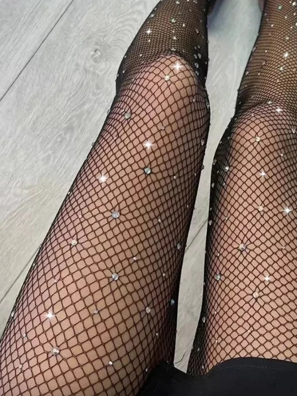 Medias enteras Brillos con linea atras