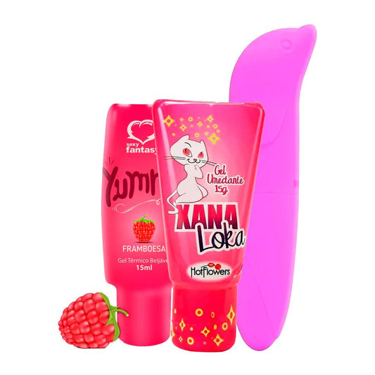 Kit promocional con vibrador de punto G, Yummy y Xana Loka