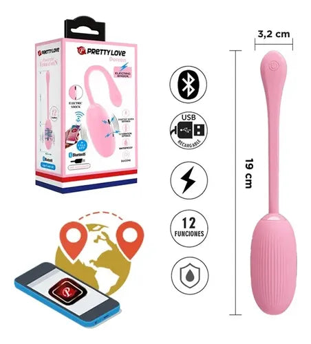Bala Electroshock Vibrador / Control Bluetooth / Recargable