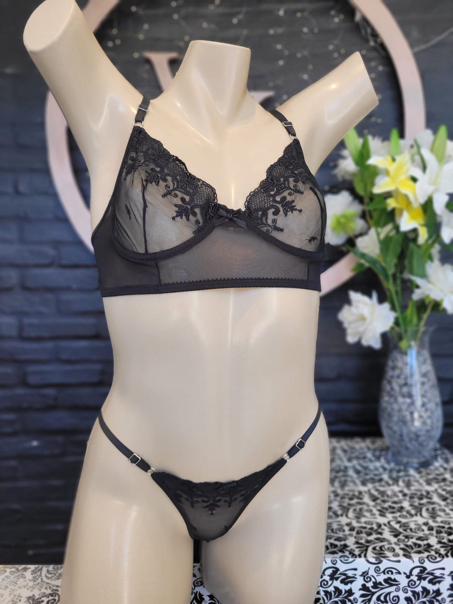 Conjunto Federica negro