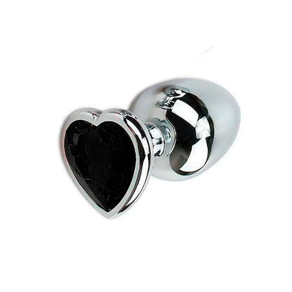 Plug Anal Cónico con Forma de Corazón Cristal