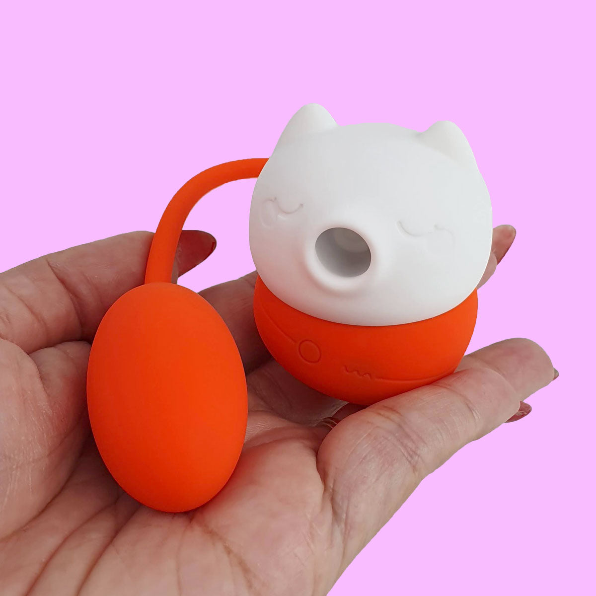 Vibrador de silicona con forma de gatito para la estimulación del punto G y el clítoris con 10 modos de vibración y pulsación