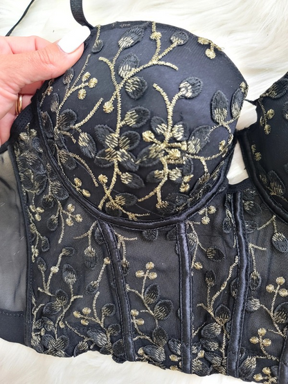 Top corset negro