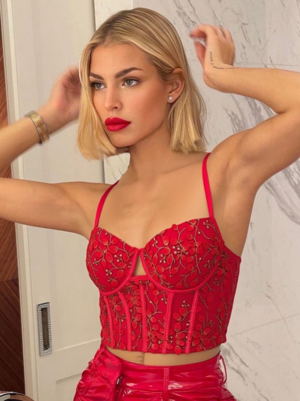 Top corset Rojo M/L
