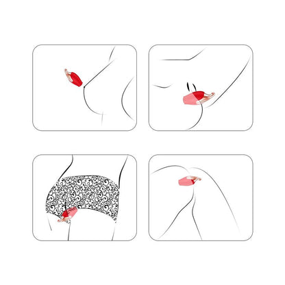 Collar Vibrador Mini Collar Vibrador en Forma de Rosa con 10 Modos de Vibración